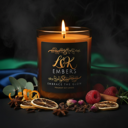 Arabian Nights soy candle by L&K Embers