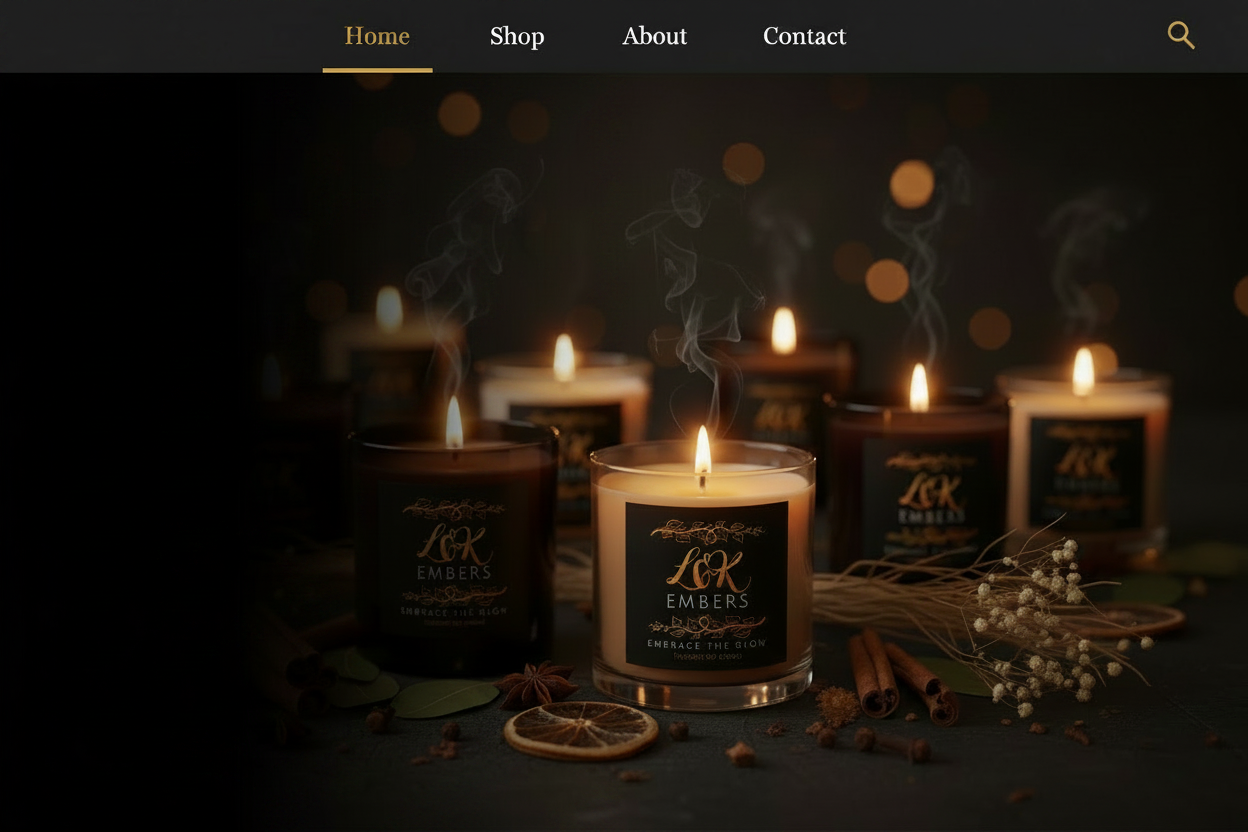 L&K Embers Hero Image with Black Fade
